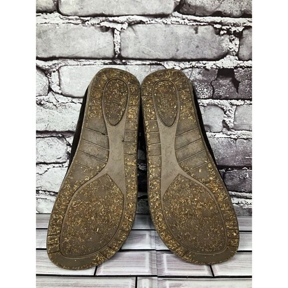 Elite By Walking Cradles Brown Leather Croc Comfort SlipOn Cork Clogs Women Sz 8 - Picture 11 of 16